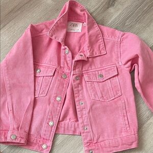 Zara Kids Vibrant Pink Jean Jacket